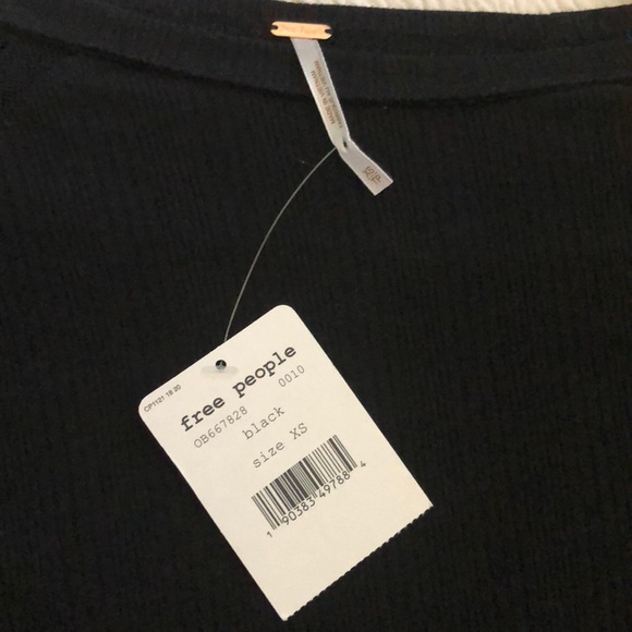 FREE PEOPLE Kiss Kiss Ruffle Lace Trim Mesh Top XS - Picture 8 of 9